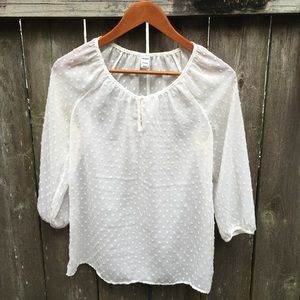 Old Navy Dot print blouse
